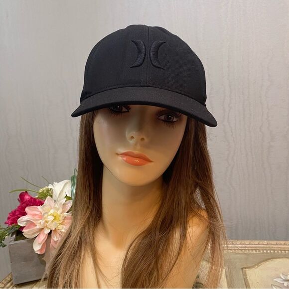 Hurley Flexfit Black Fitted Cap Hat Surfer Skater Streetwear Sz L-XL Unisex - Picture 2 of 14